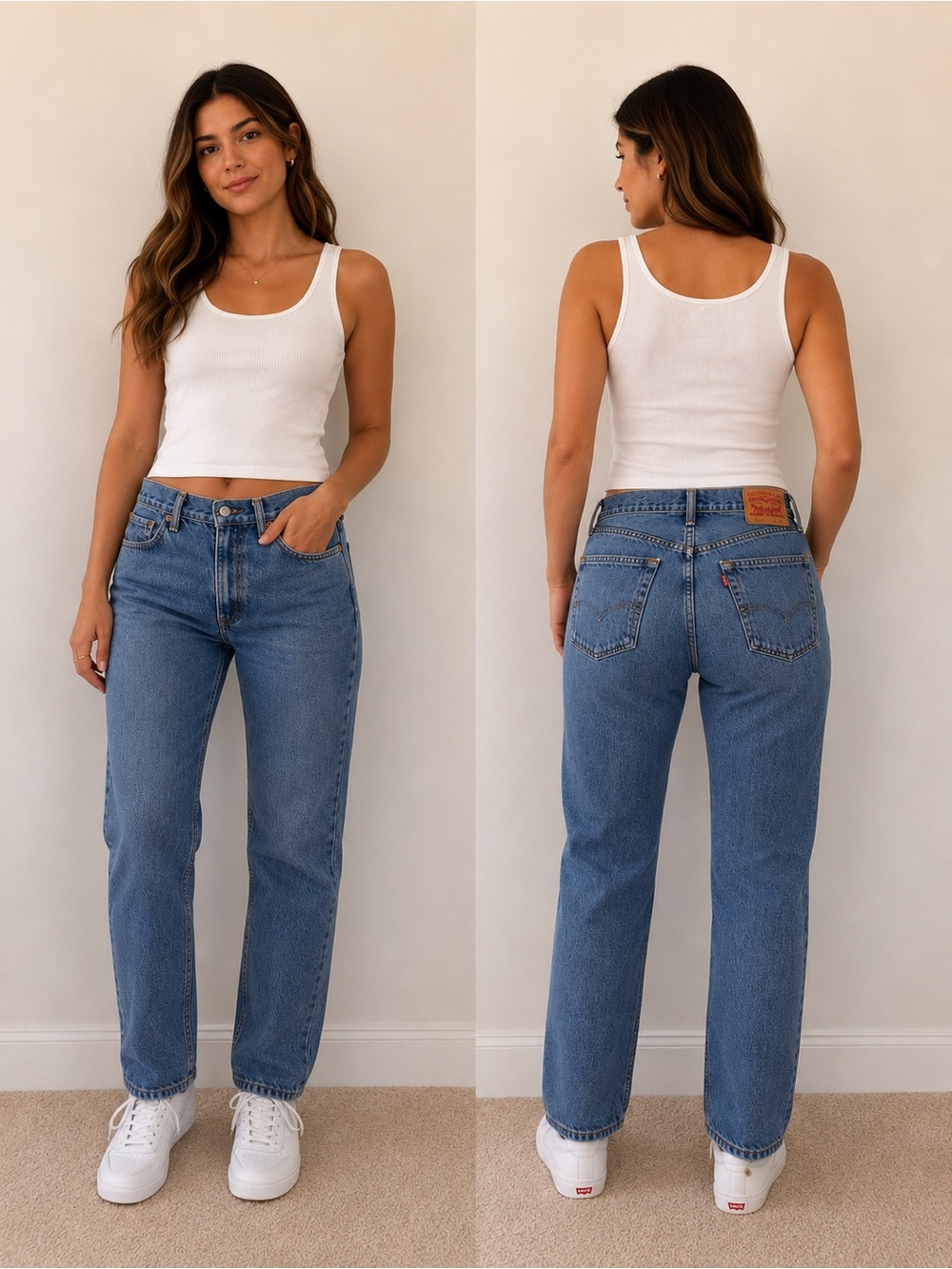 Vintage Levi’s 505 Straight Fit Jeans Light Wash Denim 32x30